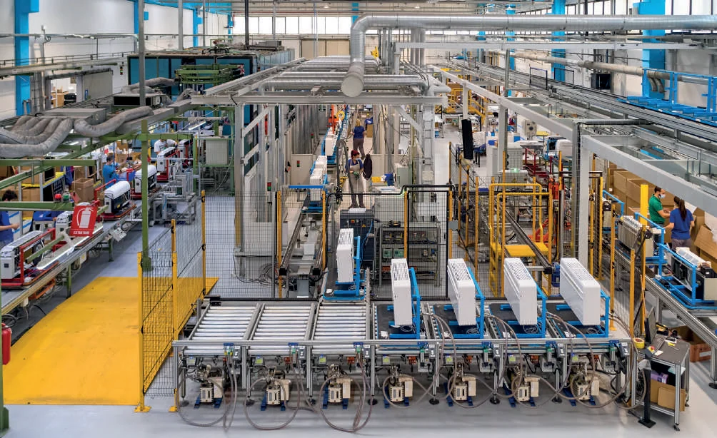Olimpia Splendid Produktion der UNICO Klimageräte in Italien